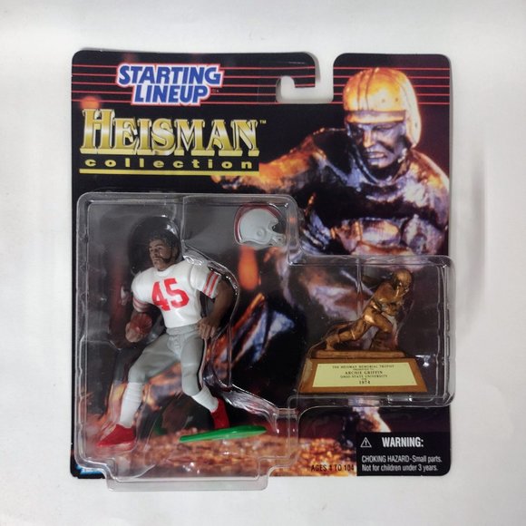 1997 Eddie George and Archie Griffin Ohio State Buckeyes Starting Lineup Heisman - Picture 3 of 3